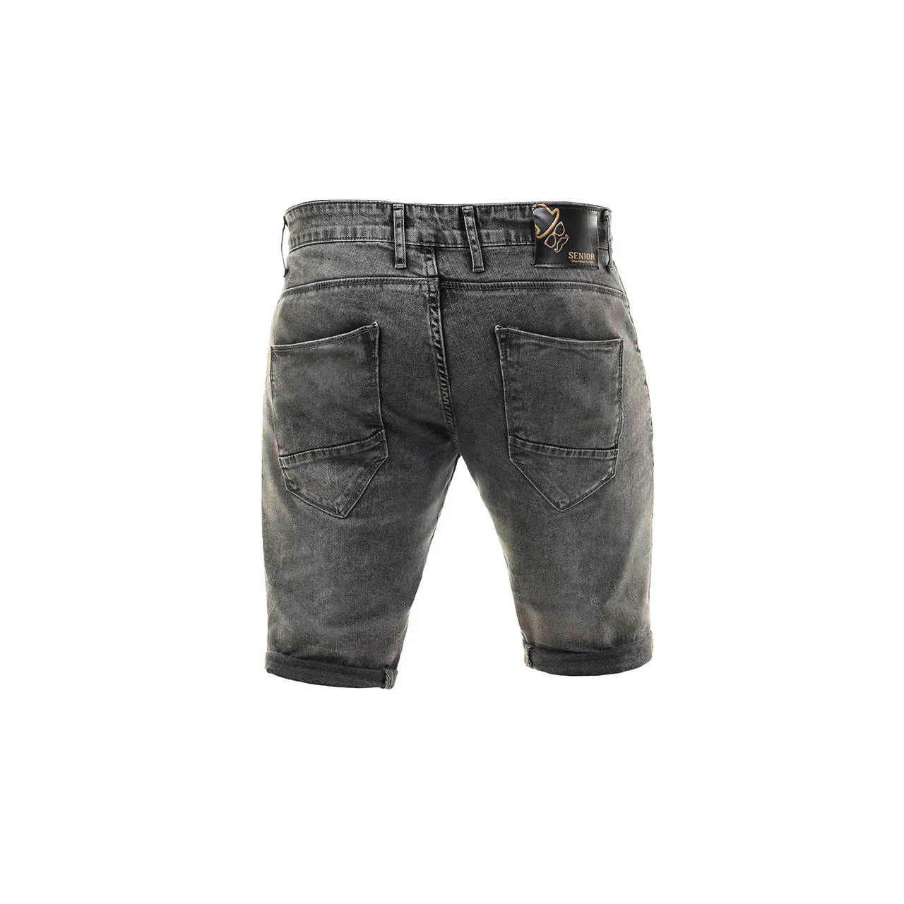 Ανδρική Βερμούδα Jeans Senior με Σκισίματα (3290)