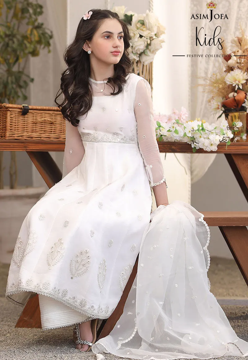 AJKF-15   | Asim Jofa Kids Festive Collection 2022 | Stitched RTW Organza Suit