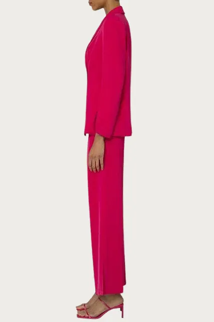 ALICE LINEN-BLEND TWILL STRAIGHT-LEG PANTS