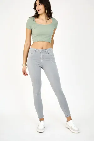Anna High Rise Jeans - Grey - AL1