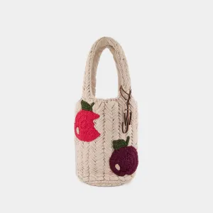 Apple Knitted Shopper Bag - J.W. Anderson -  Beige - Cotton