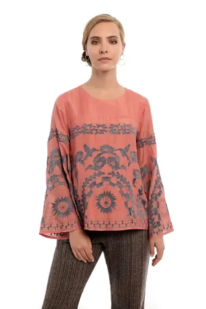 ARISTEA Embroidered Tunic Top