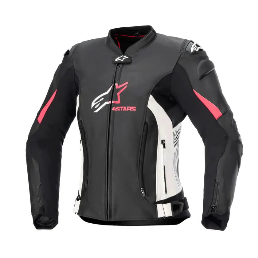 AS Stella GP Plus V4 Leather Jacket Black / White / Pink
