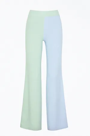 AWA RIBBED-KNIT STRAIGHT-LEG PANTS