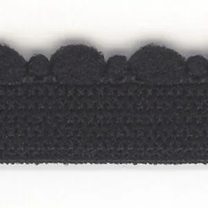 Ball Picot Stretch Tape #50 Black