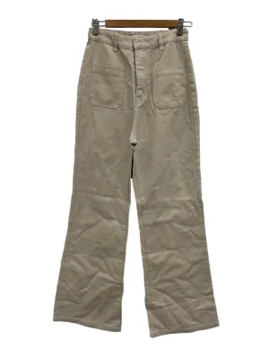 Beige Pocket Denim Jeans
