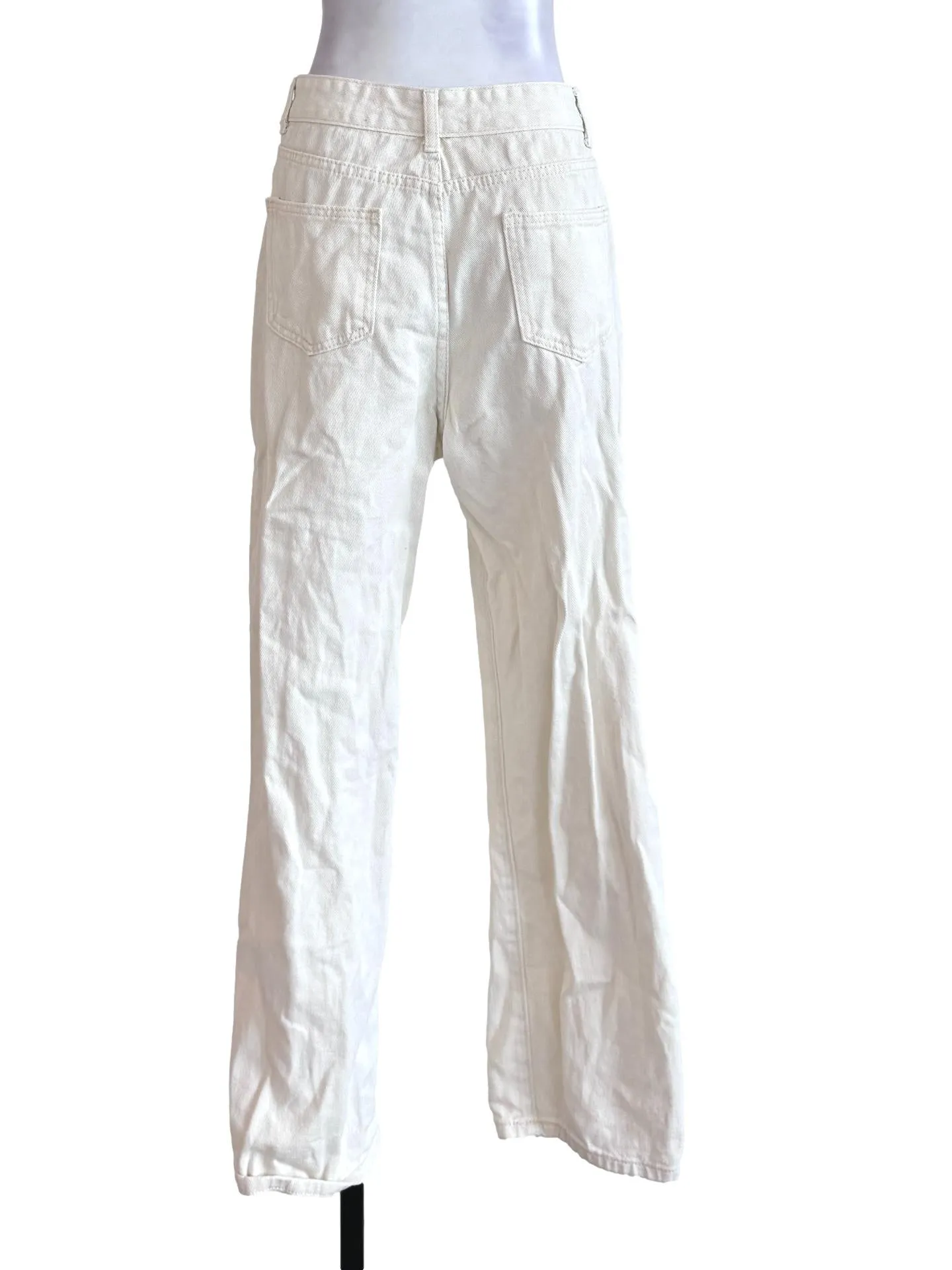 Beige Straight Pants