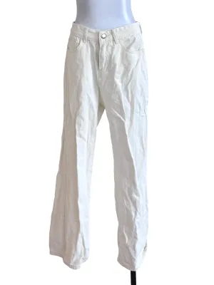 Beige Straight Pants