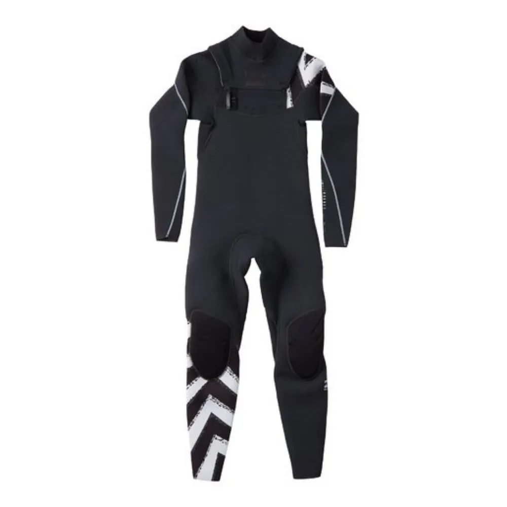 BILLABONG JUNIOR FURNACE COMP 3/2 CHEST ZIP BLACK SANDS