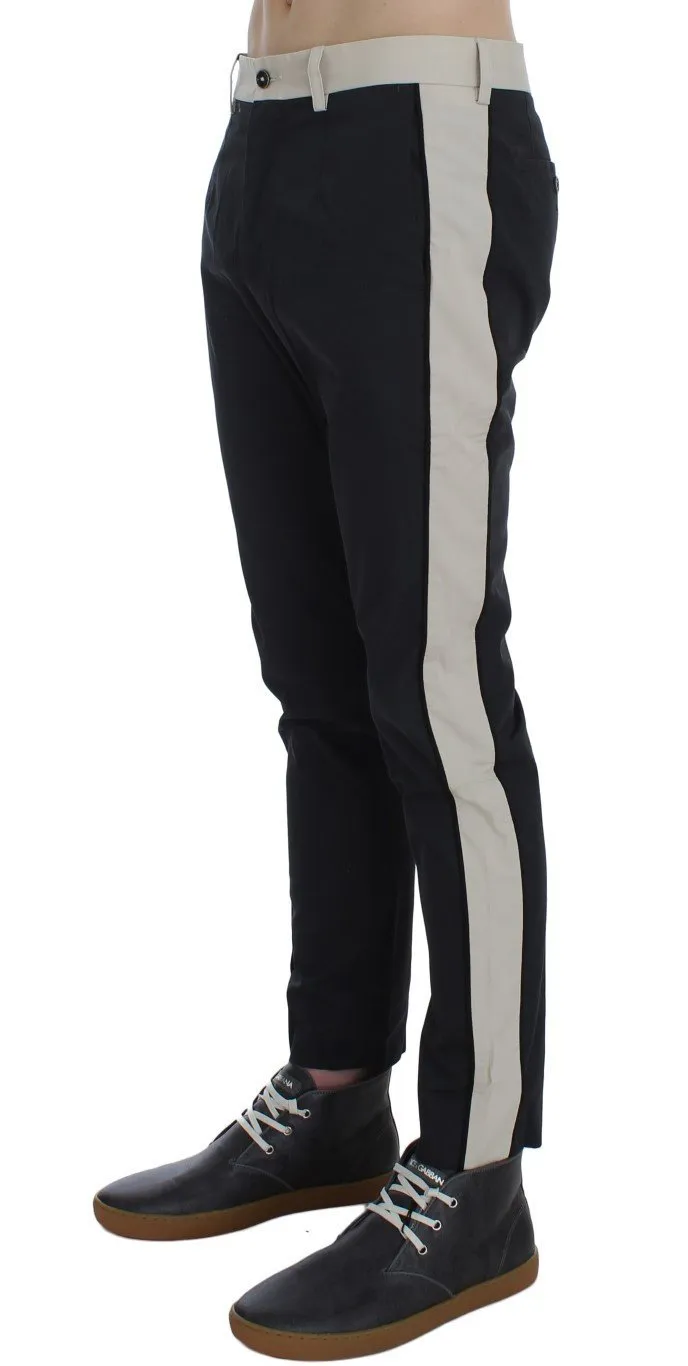 Black Slim Fit Casual Chinos Pants