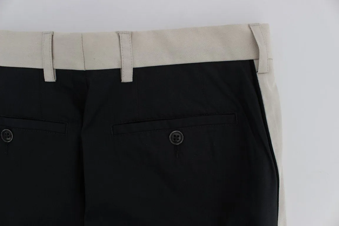 Black Slim Fit Casual Chinos Pants