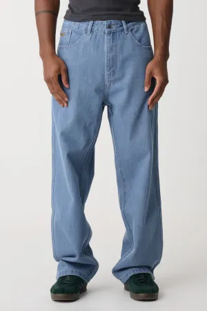 BULL DENIM 91 EMB PANT - Mid Blue