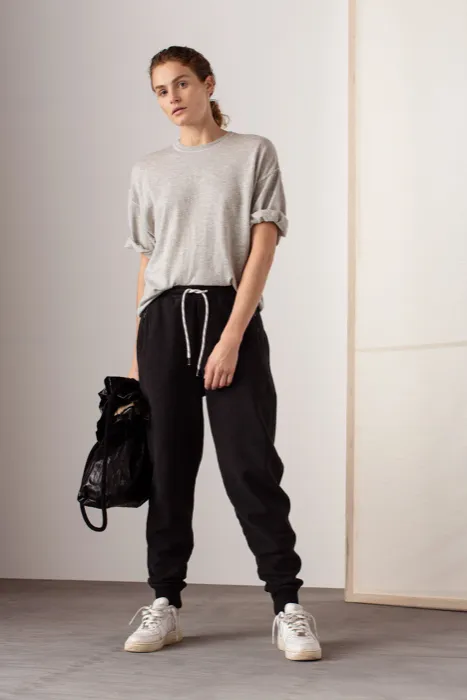 CALY GREY MELANGE TOP