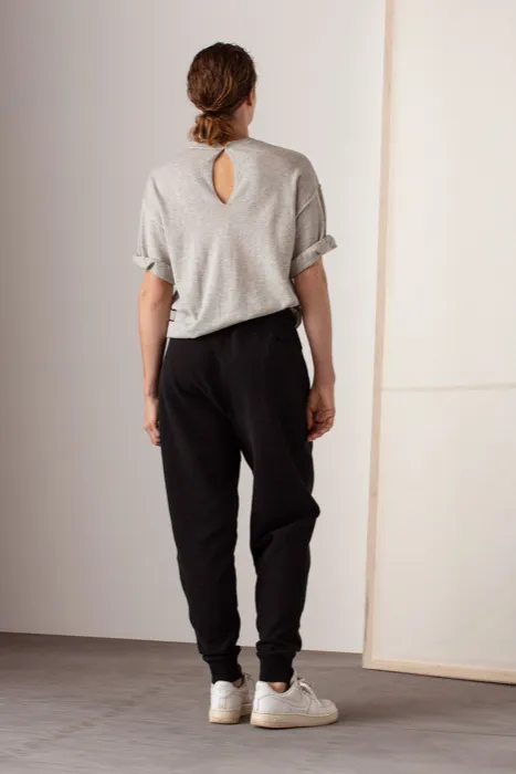 CALY GREY MELANGE TOP