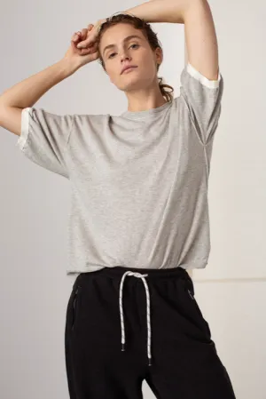 CALY GREY MELANGE TOP
