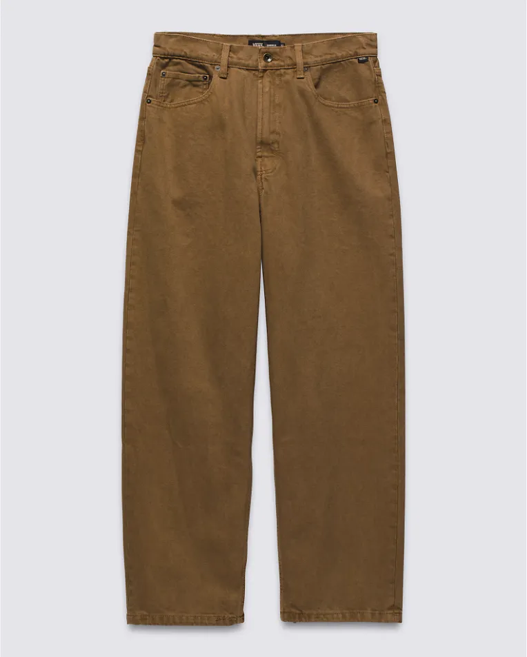 CHECK-5 BAGGY DENIM PANTS - SEPIA SALE