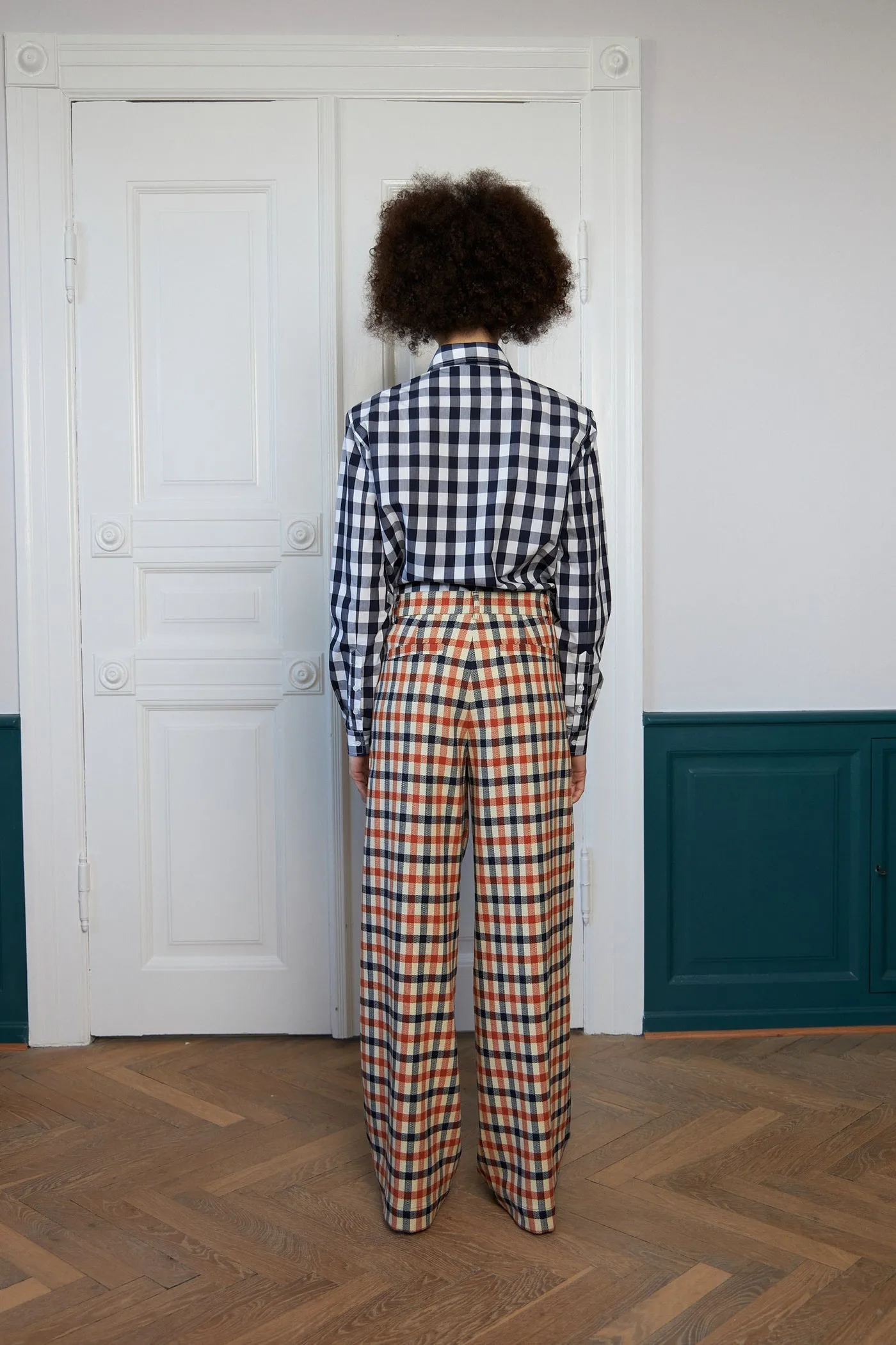 Check Wide Pants *LAST PAIR*