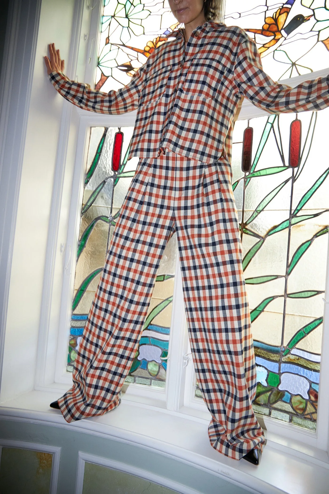 Check Wide Pants *LAST PAIR*
