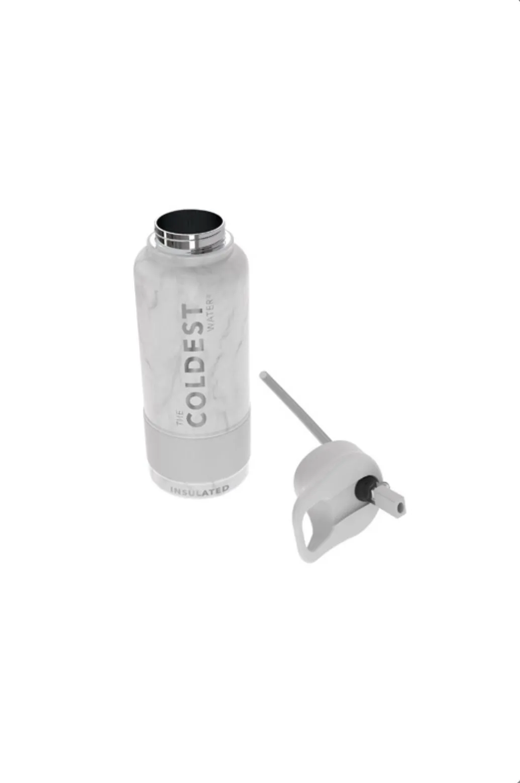 Coldest 950 ml Sports Bottle | Carrara Marble (32 OZ)