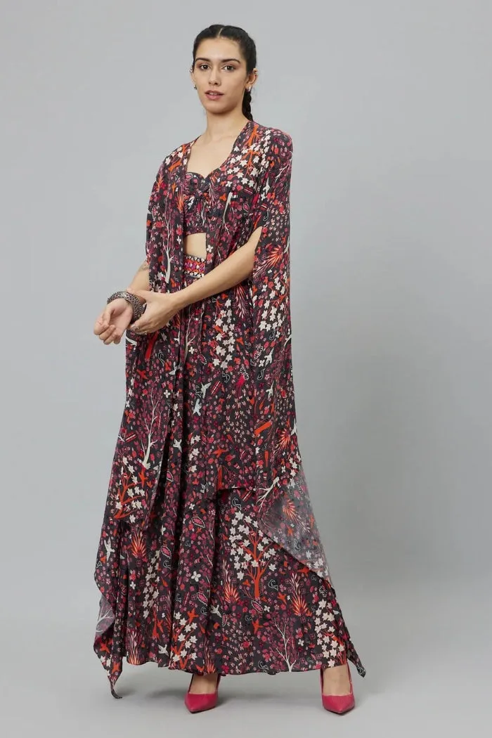 CONCRETE JUNGLE PRINT CAPE SET