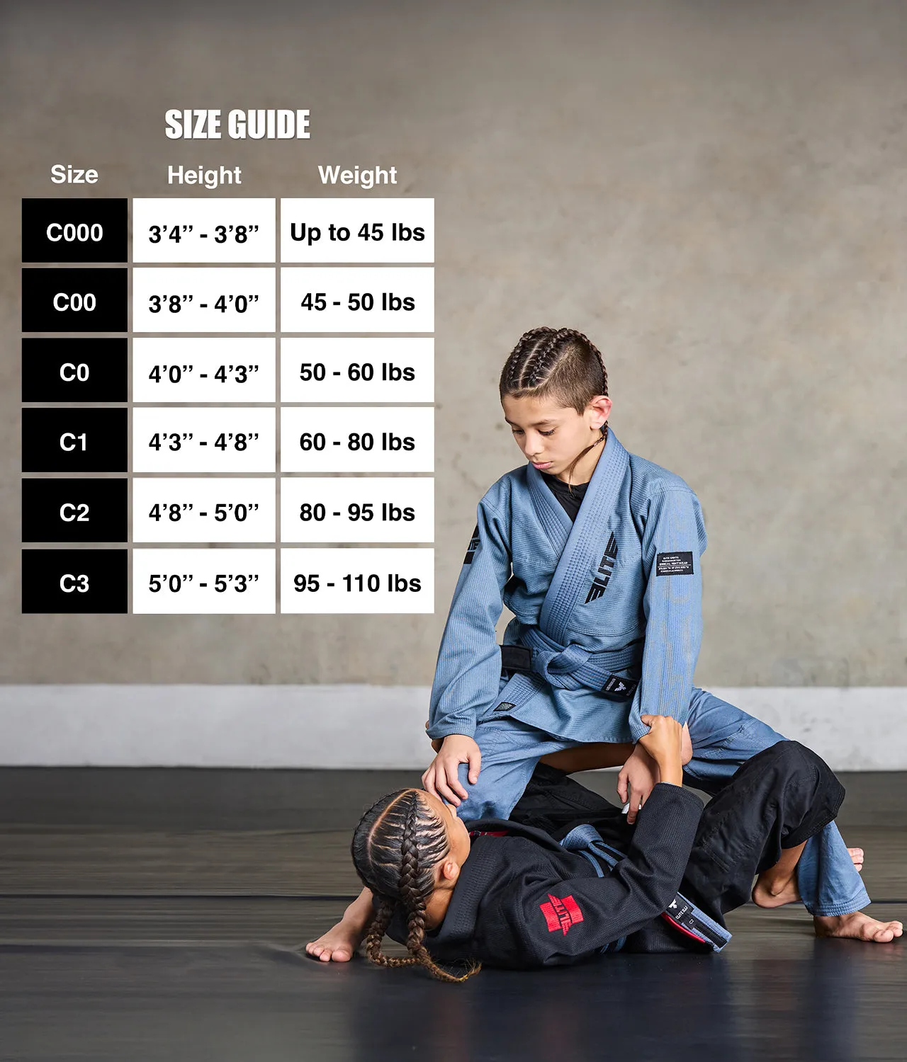 Core Gray Brazilian Jiu Jitsu Kids BJJ Gi