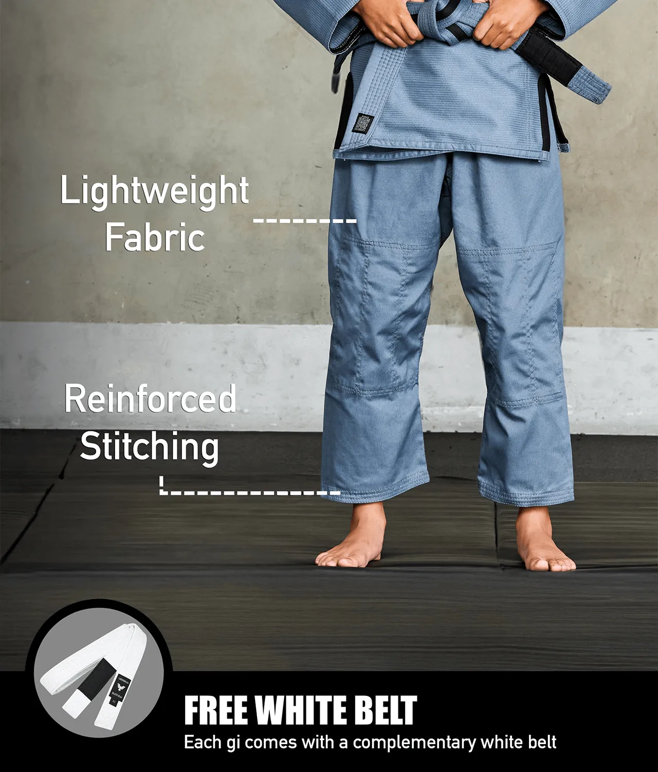Core Gray Brazilian Jiu Jitsu Kids BJJ Gi