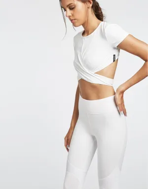 Cotton Yoga Set In White