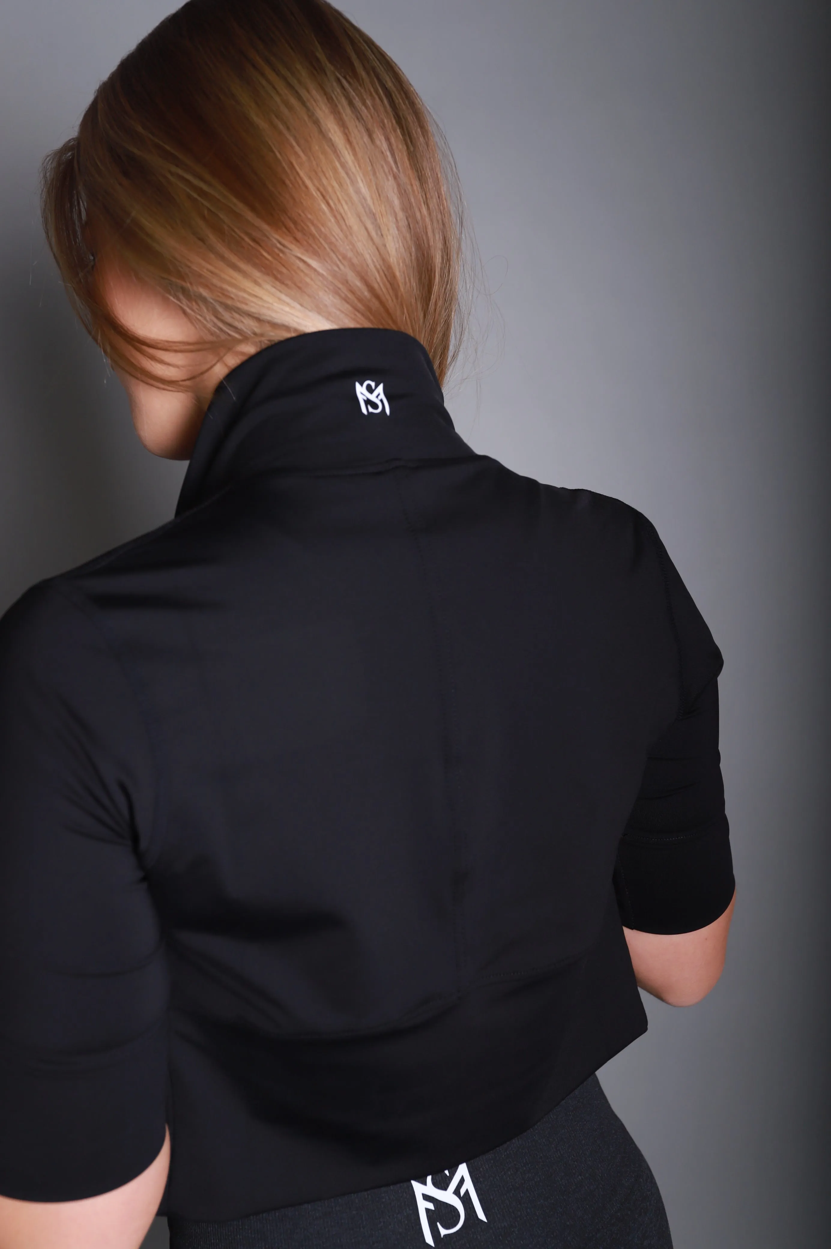Crop Top Black Jacket