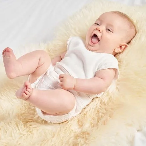 Dandelion Girls White & Pink Knitted Pointelle Romper