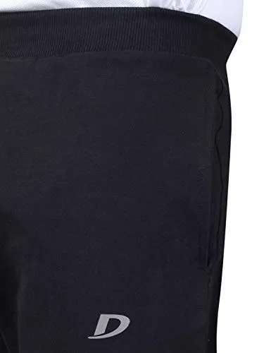 DECISIVE® Fitness Joggers Track Pant for Men (Large (32" - 36"), Black)