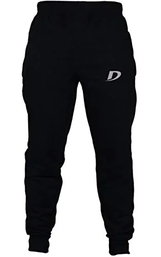 DECISIVE® Fitness Joggers Track Pant for Men (Large (32" - 36"), Black)