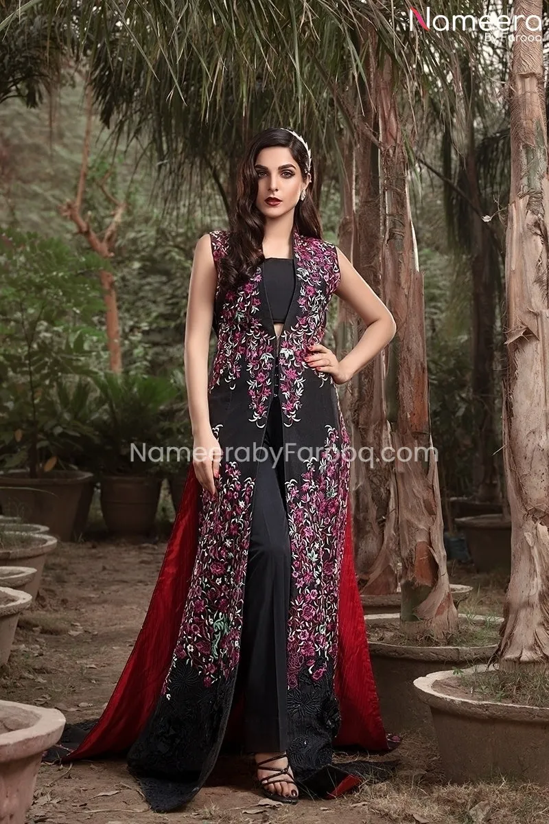 Elegant Pakistani Long Dress For Wedding Party #PN12