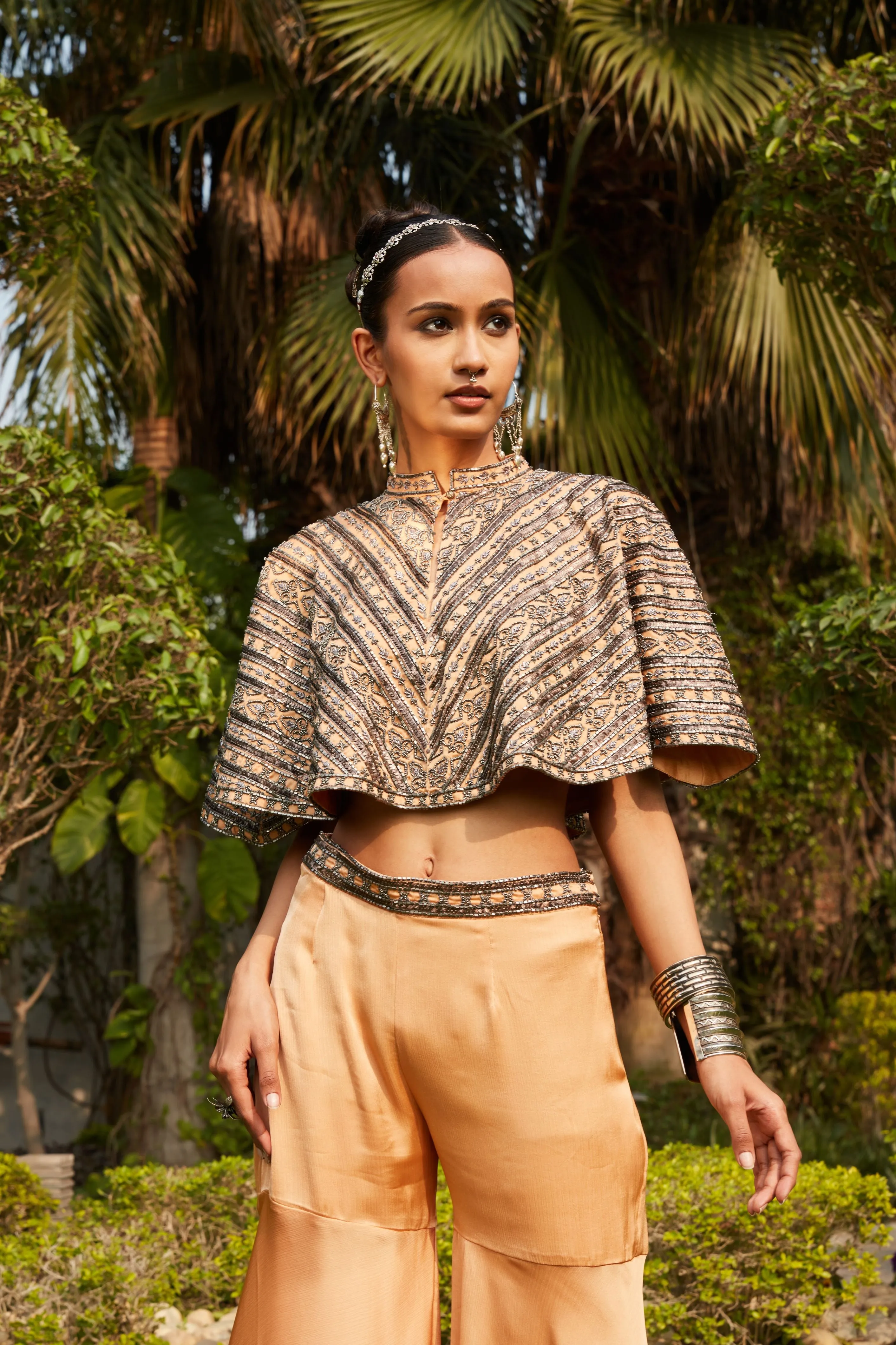 Farah Cape & Sharara Set