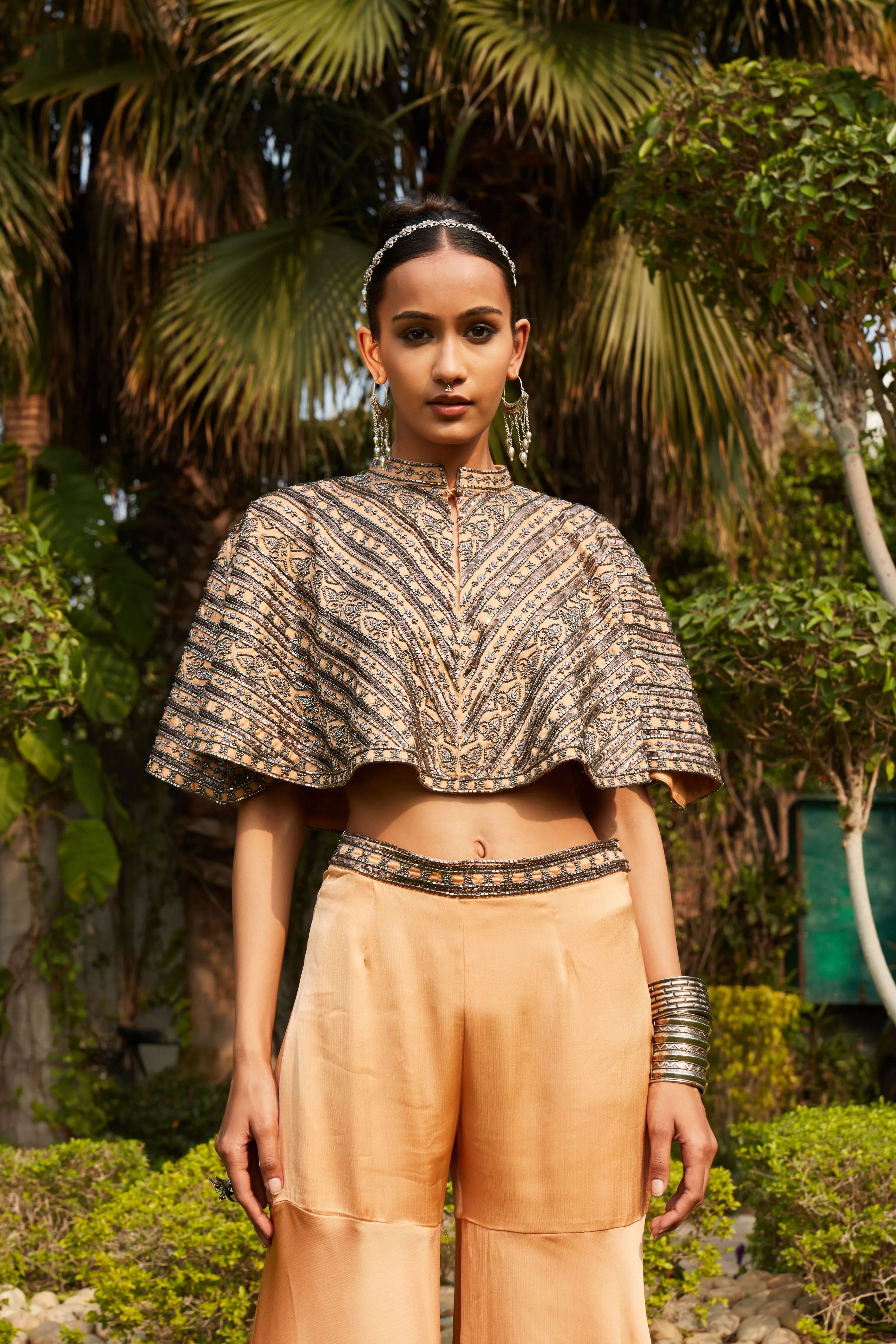 Farah Cape & Sharara Set