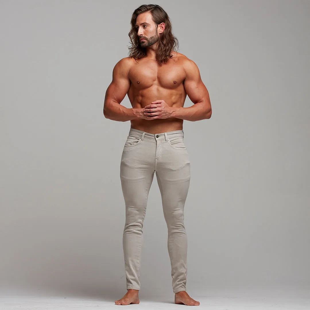 Father Sons Slim Stretch Beige Jeans - FSH134