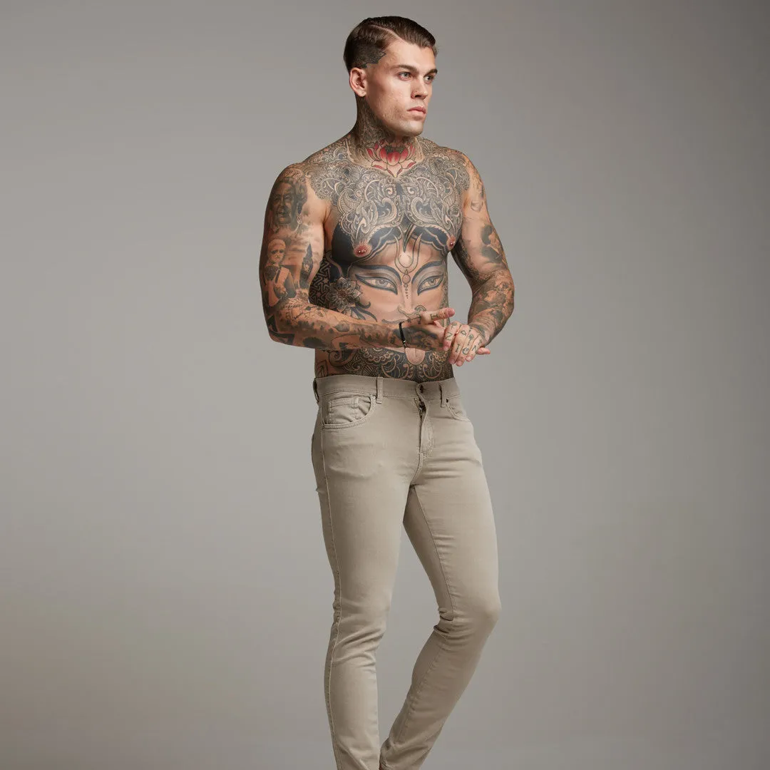 Father Sons Slim Stretch Beige Jeans - FSH134