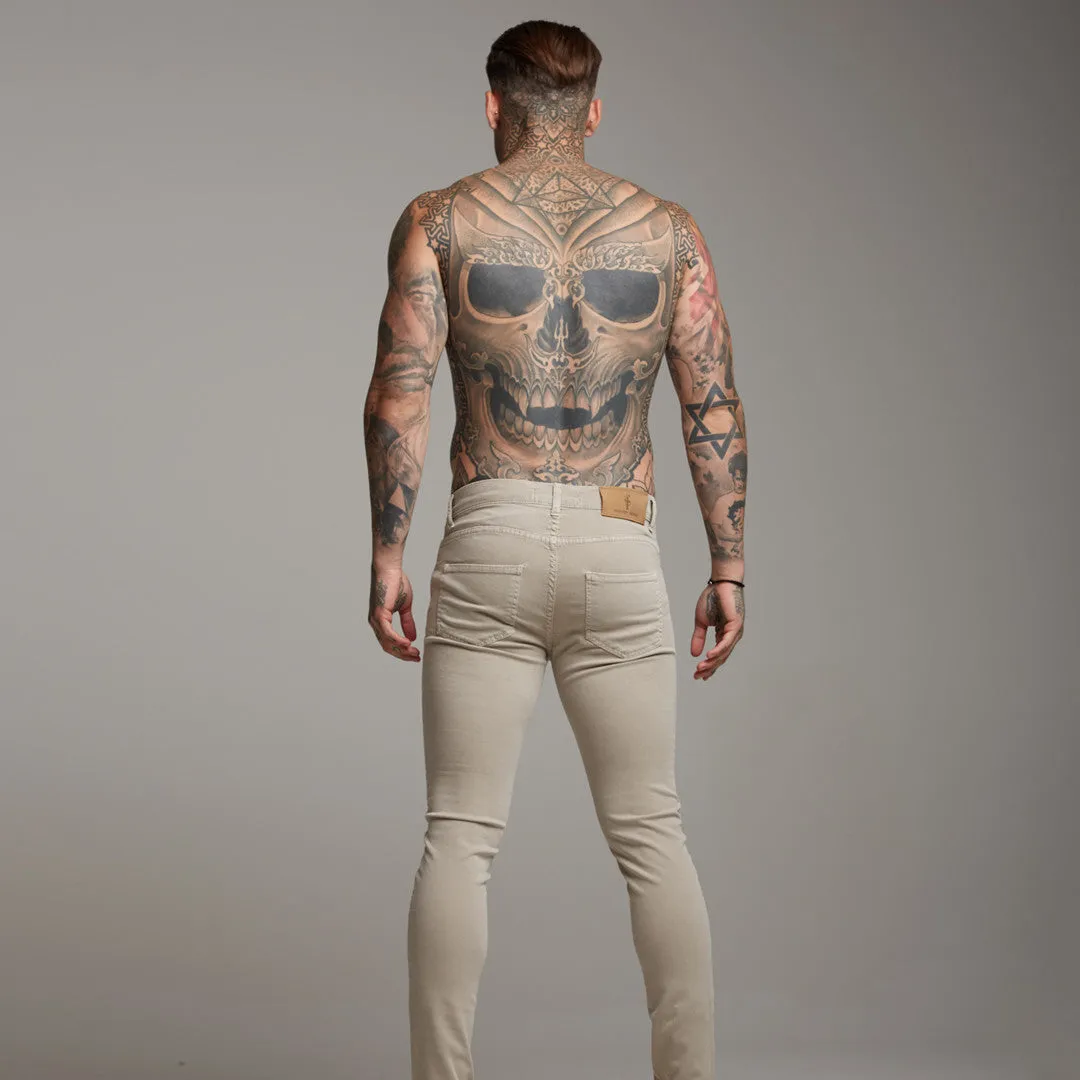 Father Sons Slim Stretch Beige Jeans - FSH134