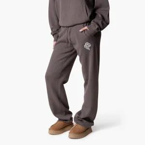 FLO KNITTED PANTS | COOL BROWN/OFF WHITE