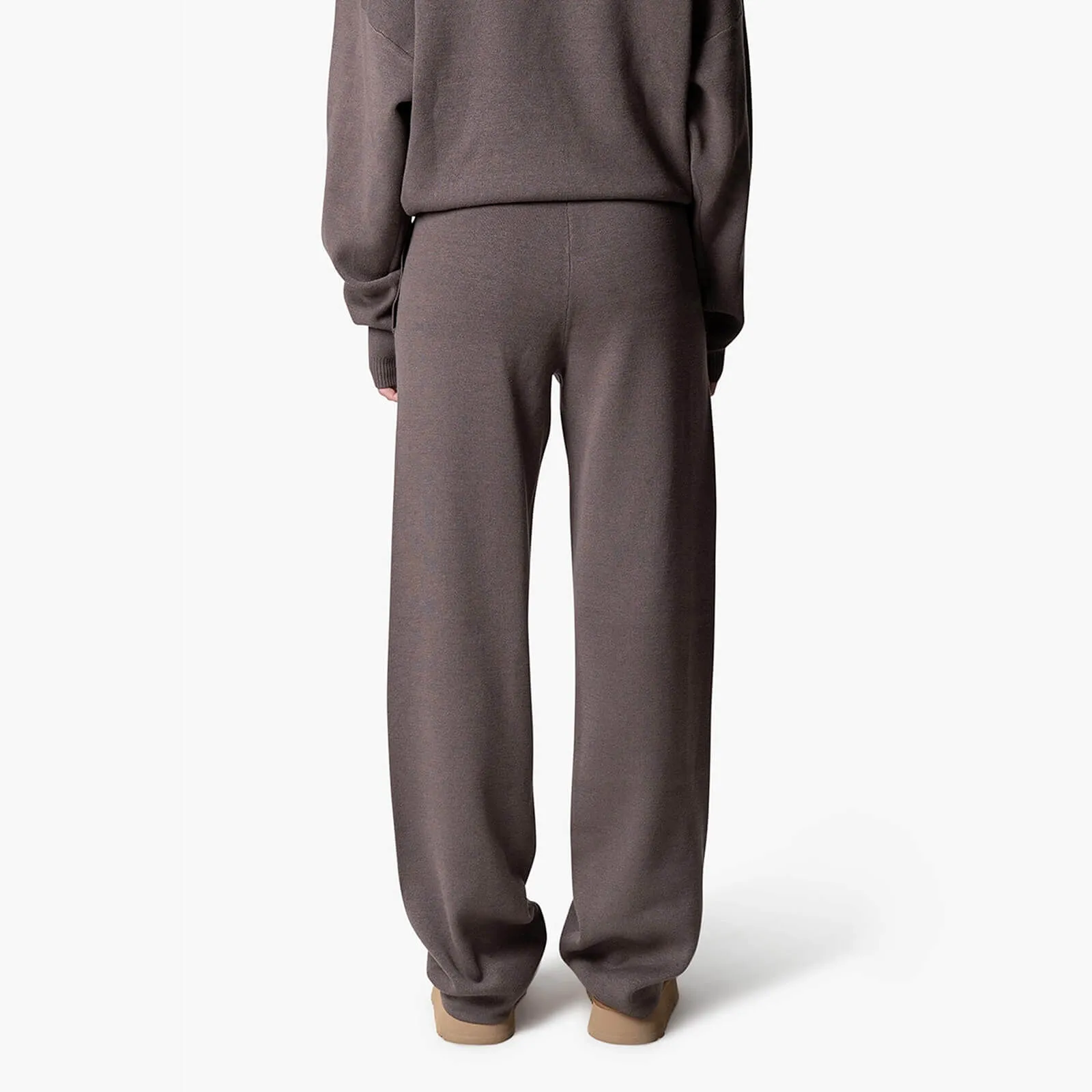 FLO KNITTED PANTS | COOL BROWN/OFF WHITE