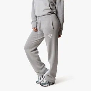 FLO KNITTED PANTS | GREY MELEE/WHITE