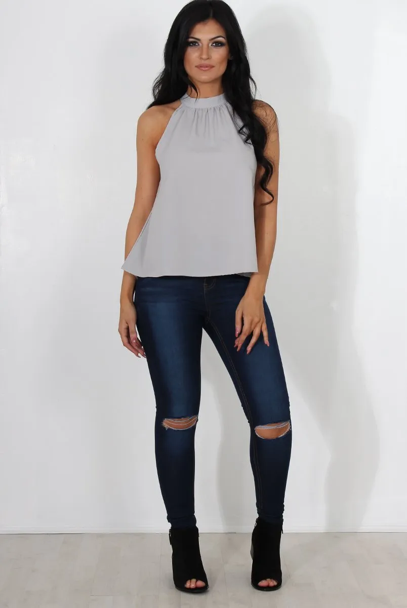 Francis Grey High Neck Top