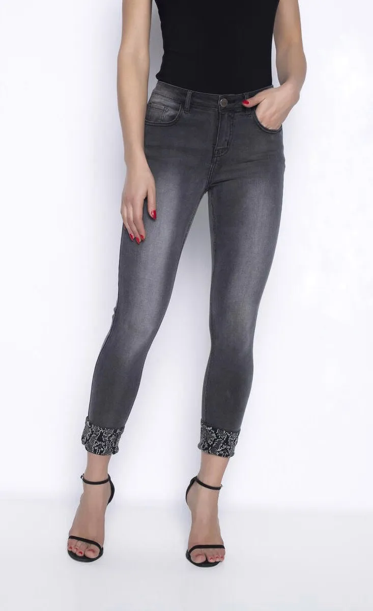 Frank Lyman Grey/Silver Jeans