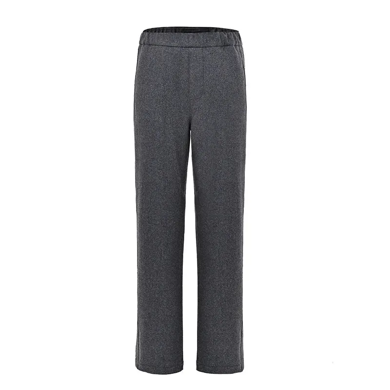 High-Gram Wool Straight Sweatpants