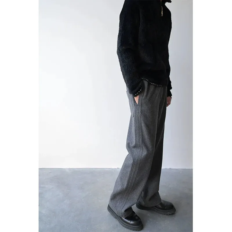 High-Gram Wool Straight Sweatpants