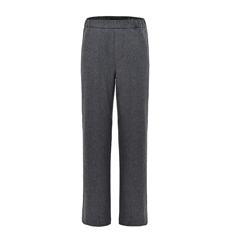 High-Gram Wool Straight Sweatpants