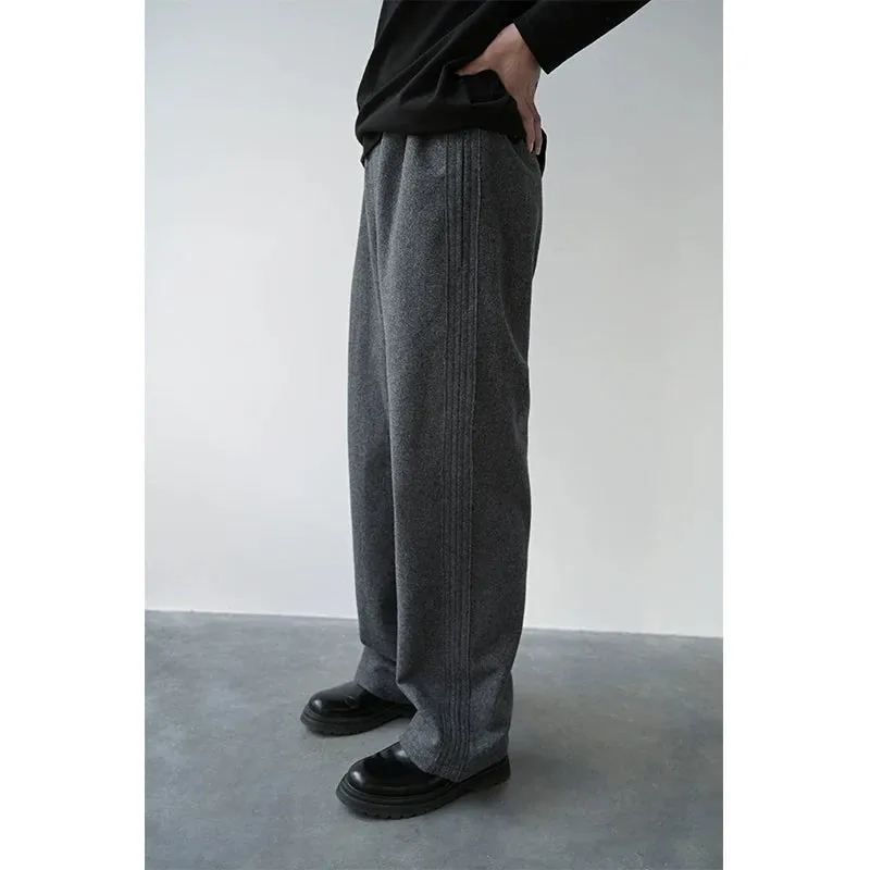 High-Gram Wool Straight Sweatpants