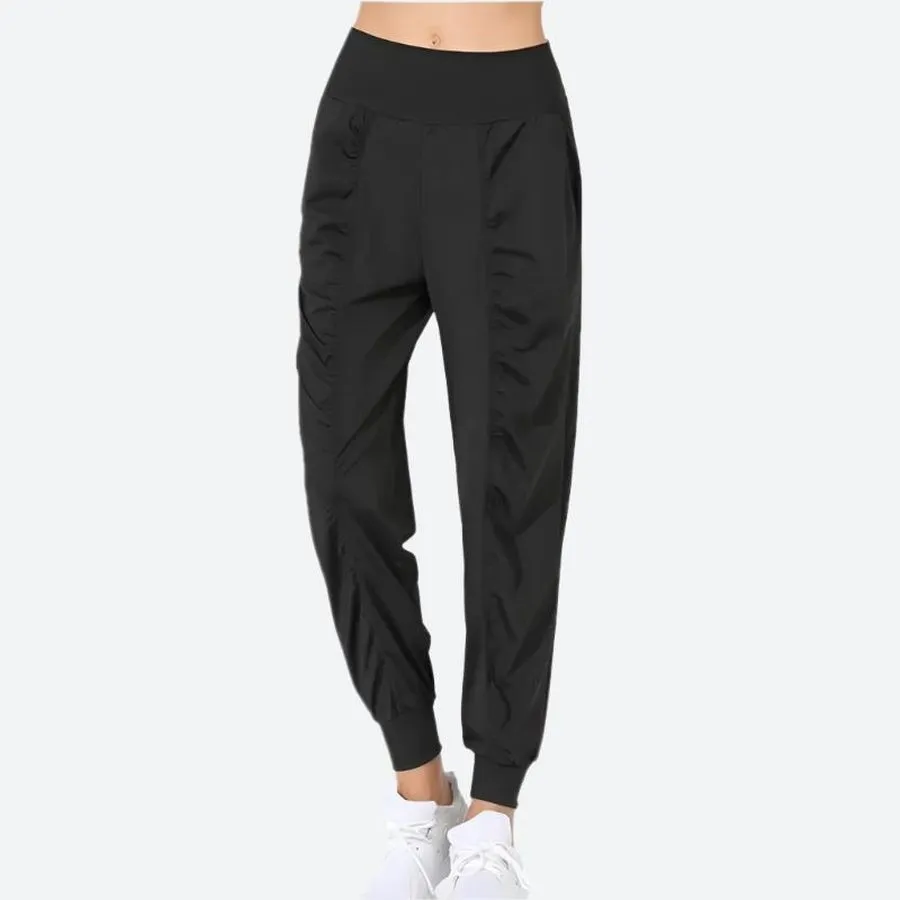 High-Waist Lightweight Jogger Pants