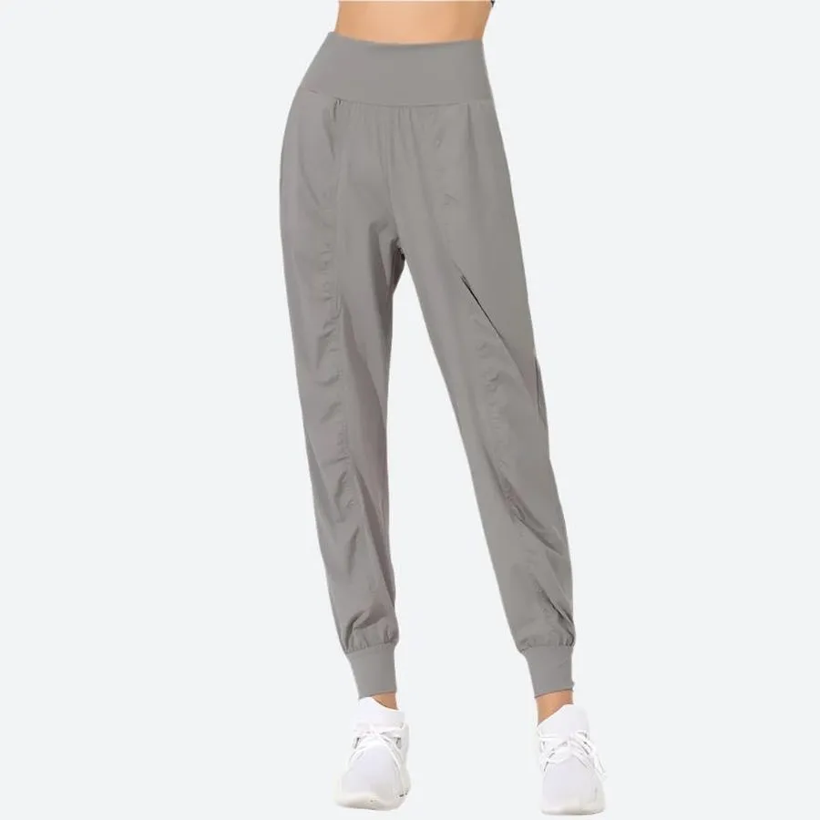 High-Waist Lightweight Jogger Pants