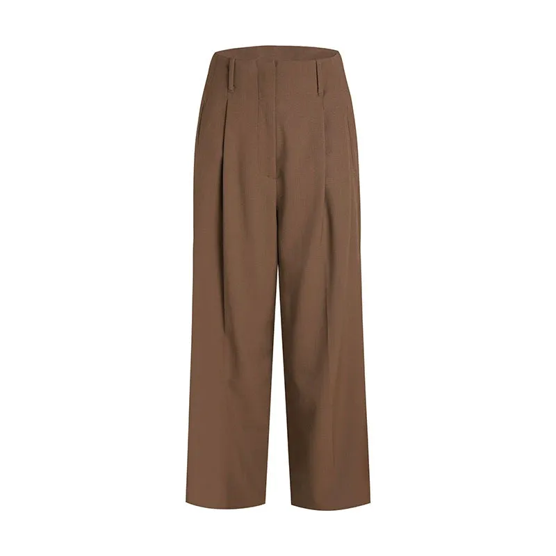 High-Waist Wide-Leg Trousers