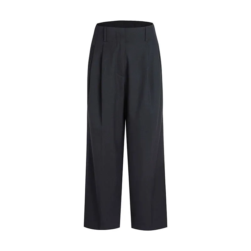 High-Waist Wide-Leg Trousers